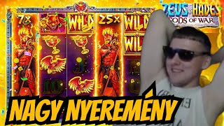 🎰KASZINÓBÓNUSZ! ZEUS VS HADES NAGY NYEREMÉNY