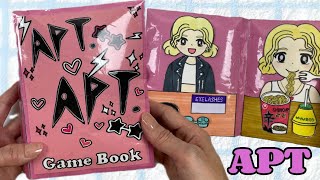 ［✨Paperdiy✨] APT. game book 🥁ROSE \u0026 BRUNO MARS #apt #gamebook #rosé #asmr