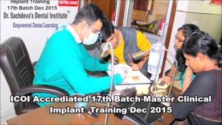 ICOI Master Clinical Implant training