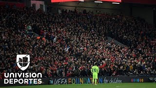 El ‘Dios' del fútbol se vio pequeño en Anfield: seguimiento a Messi en su despedida de la Champions