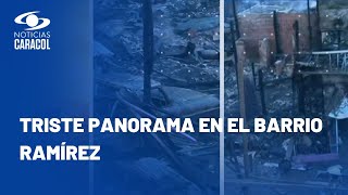 Humilde barrio de Bogotá quedó en cenizas por voraz incendio: "Estamos en la ruina"