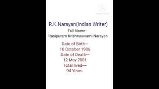 R.k. Narayan