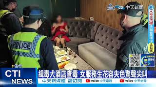 【每日必看】大掃黑!緝毒犬嚇壞酒店女 破天道盟暴力討債 20230311@中天新聞CtiNews