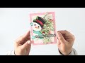 the cutest snowman card a fun way to add the look of snow to holiday projects