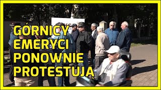 LUBIN. Górnicy emeryci ponownie protestują