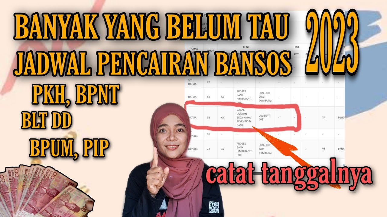 BANYAK YANG BELUM TAU JADWAL CAIR PKH BPNT BLT 2023 - YouTube