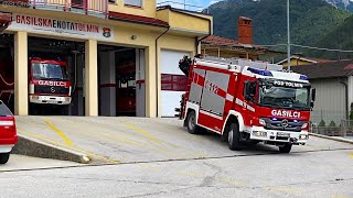 Volunteer Fire Department Tolmin vehicle 1,6,7,8 - responding to a Haz-Mat accident