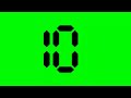 Green Screen Digital Countdown 10 second I Black No IRAWI NO COPYRIGHT I Free Download #greenscreen