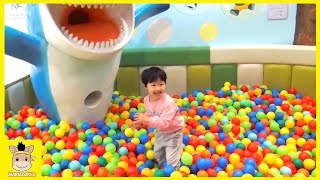 Indoor Playground Learn Colors Fun for Kids Family Play Slide Rainbow Colors Ball | MariAndKids Toys