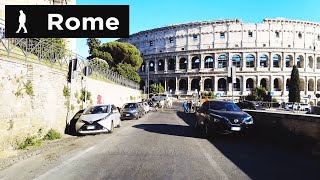 Rome Sunshine walk from Via di Santa Prassede to Via del Colosseo | Outside Walker