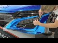 how to ppf over blue chrome vinyl wrap