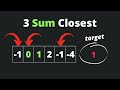 3Sum Closest - Two Pointer | Coding Interview Patterns - 1.7