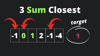3Sum Closest - Two Pointer | Coding Interview Patterns - 1.7