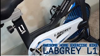 Awesome Home Exercise Bike | LABGREY L1 | Indoor Cycling | Pulse Meter, Phone and Water Holder