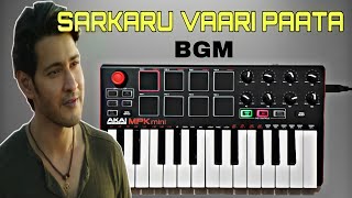 Sarkaru Vaari Paata  BGM | Piano Cover By Kalyan Allu | Mahesh Babu | Thaman S