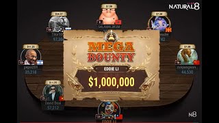 $1,000,000 Bounty Jackpot on Natural8!