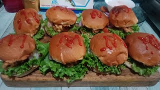 🍔🍔চিকেন  জিঙ্গার বার্গার রেসিপি! RFC Style!Chicken zinger Burger recipe Bangla!Cooking \u0026 Recipes.