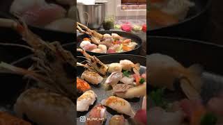 Creating nigiri sushi platter 2