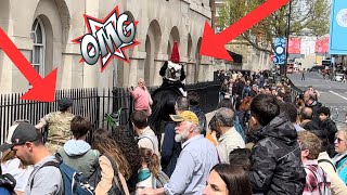 SPOOKED Horse RUNS Down Packed STREET!