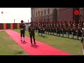 bangladesh army chief lays wreath at national war memorial receives guard of honour