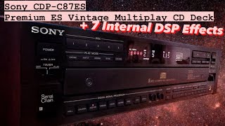 Sony CDP-C87ES Rare 5-CD Deck with 7 DSP Reverb Equalized Effects