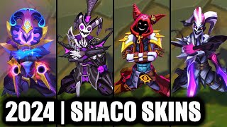 ALL SHACO SKINS SPOTLIGHT 2024 | League of Legends