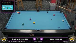 SHUCHENG CHAO 655 vs DOUG DUNN 490 - GOLDEN FLEECE - TABLE 15 | EvoSports