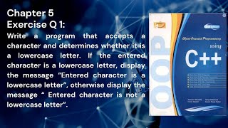 Object-Oriented Programming using C++ Chapter 5 Exercise Question 1|Tasleem Mustafa |Tariq Mahmood
