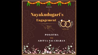 POOJITHA With ADITYA SAI CHARAN Engagement