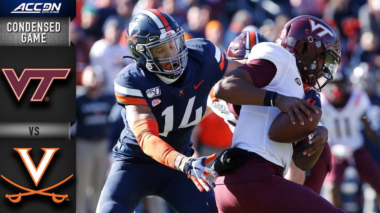 Virginia Tech Vs. Virginia Condensed Game | ACC Football 2019 - YouTube