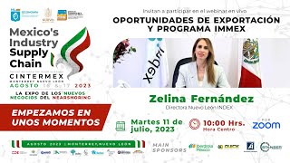 Webinar: Oportunidades de Exportación y Programa IMMEX