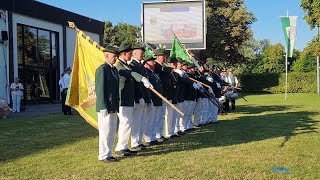 Lippstadt Schützenfest im Süden 8. August 2022 - Abholen der Fahnen am Festgelände