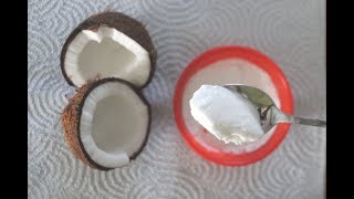 Fresh Coconut Cream I தேங்காய் கிரீம் I How to make pure Coconut Cream I Dairy Free Fresh Cream