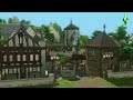 Medieval Townsquare || The Sims 4 Speed Build || Lofi Ambient Sounds || No Cc