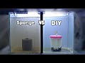 Sponge Filter VS Homemade Filter / Fish Tank Filter