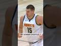 Nikola Jokic knocks down the somber shuffle! 👀 | #Shorts