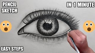 How to Draw a Realistic Eye||Pencil Sketch||Jit Saha Art