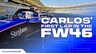 ONBOARD WITH CARLOS SAINZ FOR HIS FIRST LAP EVER IN THE FW46!