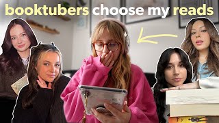 Booktubers choose my reads ⭐️ reading vlog