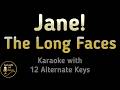 The Long Faces - Jane! Karaoke Instrumental Lower Higher Female & Original Key