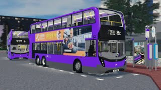 (Roblox德里鎮) 紫荊巴士 Bauhinia bus 86X 布達里去六里鎮 TV6596 ADL Enviro 500 MMC D5M1