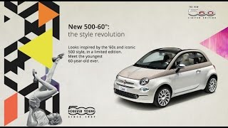 The special edition Fiat 500-60TH celebrates 60 years of the iconic Fiat 500