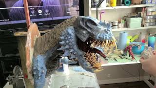 Paper mache Chaos rex- time lapse build video  Short version