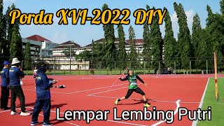 LEMPAR LEMBING PUTRI PORDA XVI-2022 DIY | JAVELIN ‎@effypelaritua 