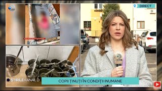 Stirile Kanal D - Copii tinuti in conditii inumane | Editie de pranz