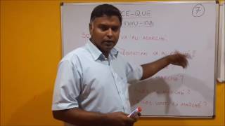 பிரெஞ்சு பாடம் 7 – Le cours de français 7