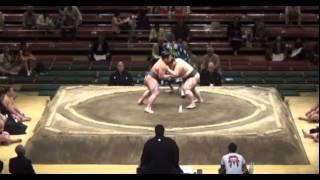 Akinokawa vs Shiroryu Day 13 Sumo Natsu Basho May 2014