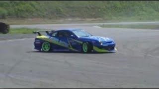 カッコイイ進入【S15 シルビア 本庄サーキット ヘアピン ドリフト silvia cool drift nissan】2010年6月