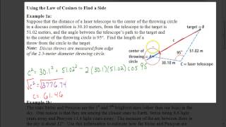 Lesson 5.3: The Law of Cosines