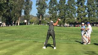 Dustin Johnson Golf Swing - Rear Butt View